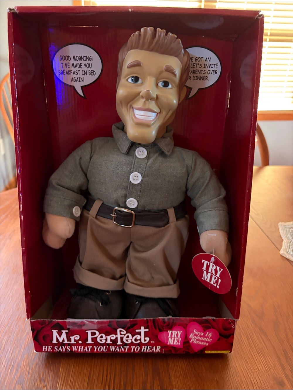 🌟NIB🌟 Mr. Perfect Novelty Talking Doll